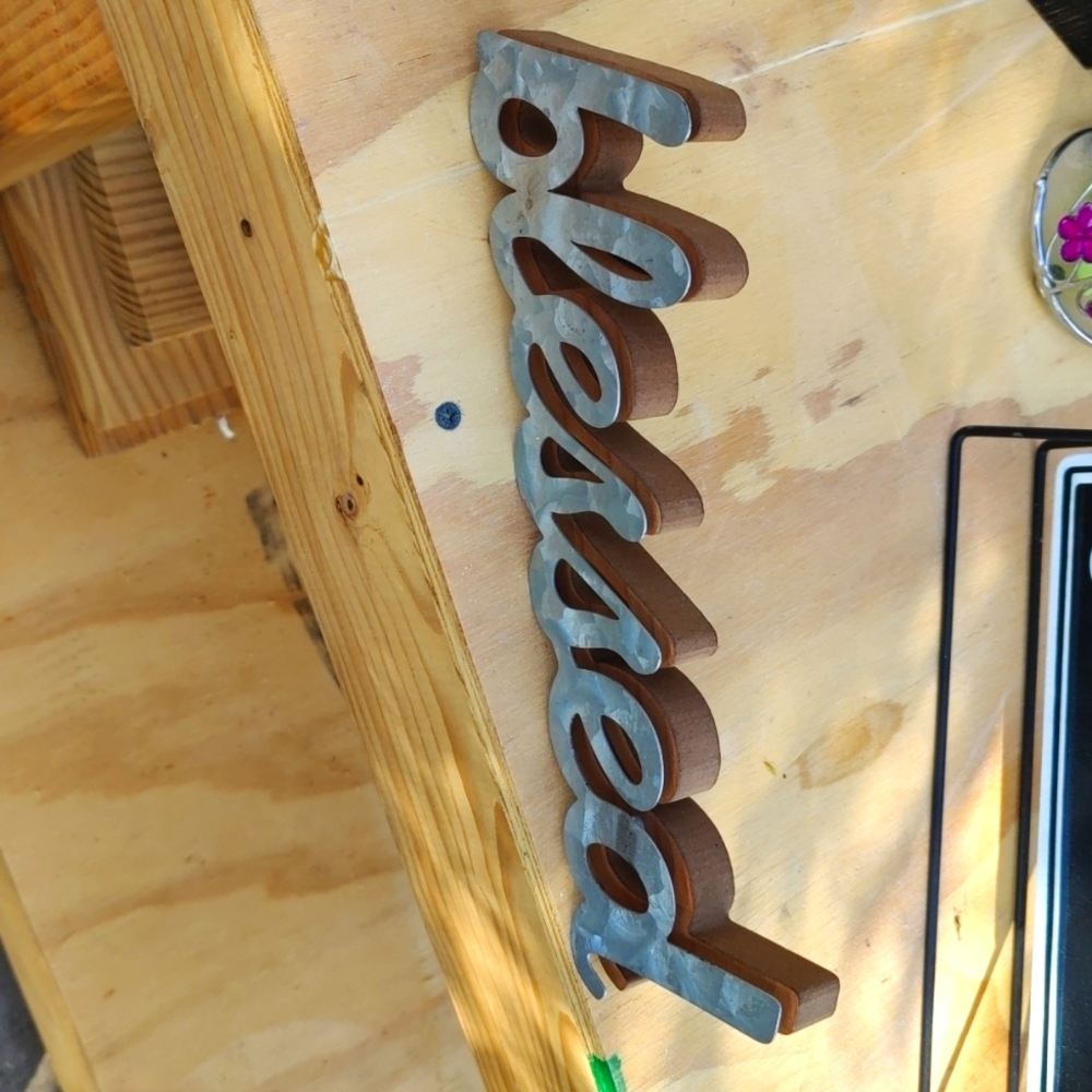 Blessed shelf sign